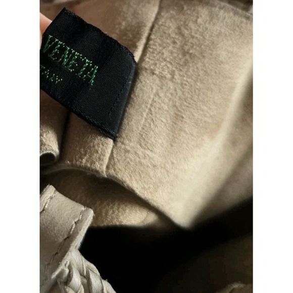 Bottega Veneta Suede Bucket Bag‎ Beige Neutral Intrecciato Small Vintage - Picture 7 of 13